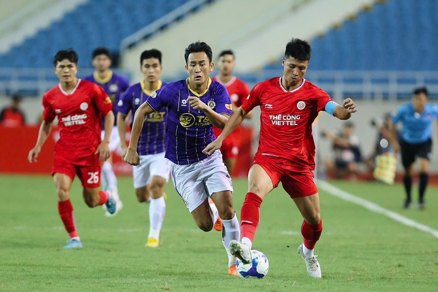 Trực tiếp bóng đá Thể Công Viettel 0-0 Hà Nội FC: Đôi công hấp dẫn