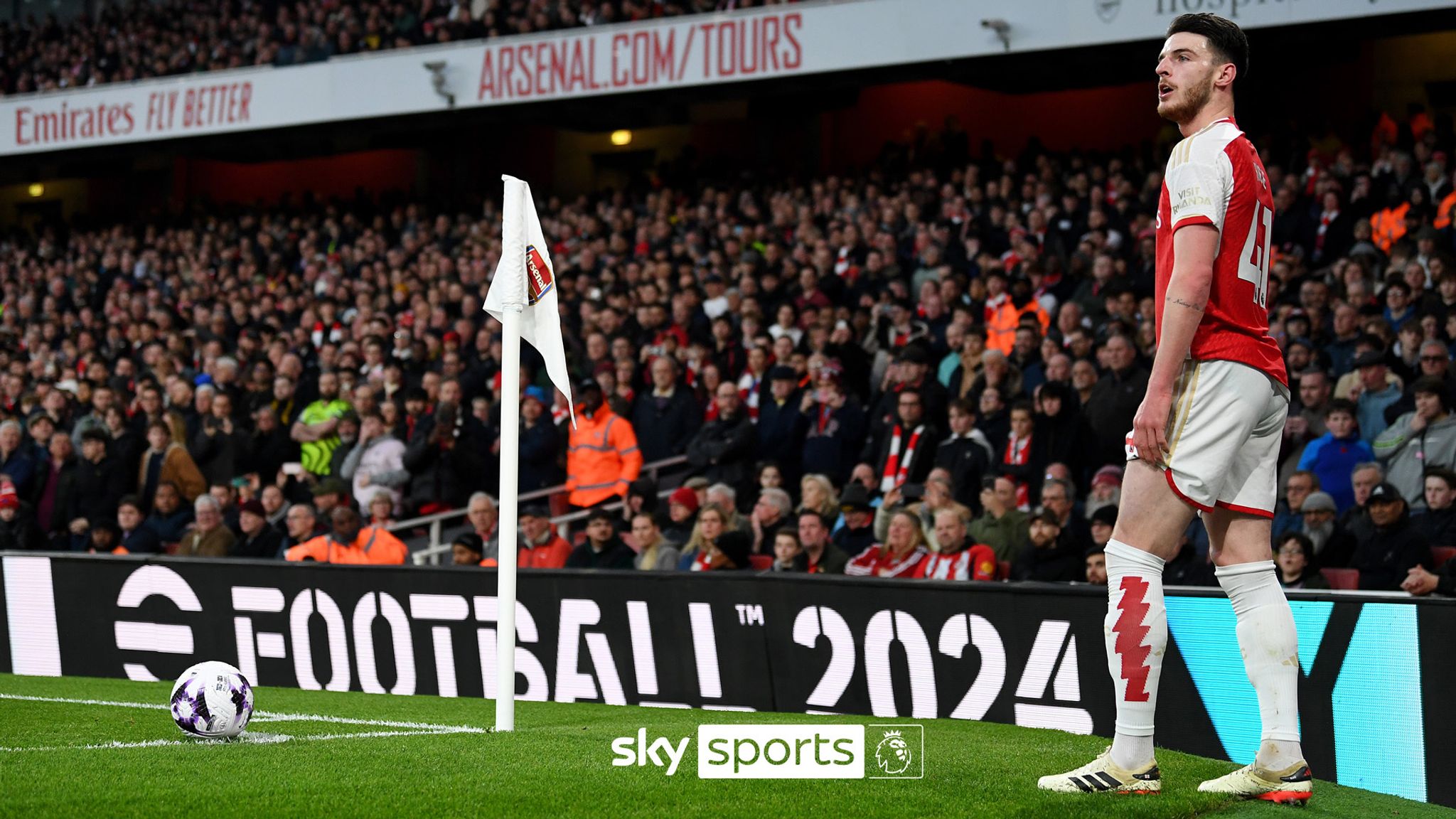 Arsenal đã ghi được 22 bàn thắng từ các quả phạt góc kể từ đầu mùa 2023/24