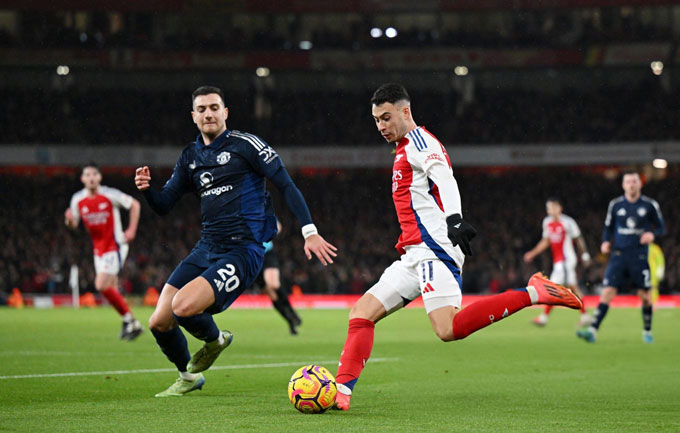 Dalot thi đấu không tốt ở trận thua Arsenal